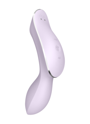 2 en 1 Vibromasseur et stimulateur de clitoris USB violet Curvy Trinity 2 Satisfyer - CC597788